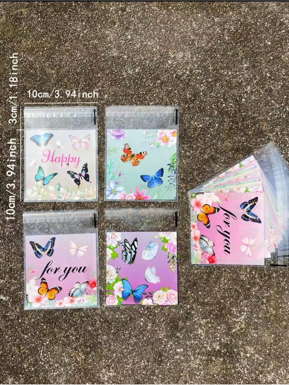 590pcs Shipping Bundle 30 Poly Mailers, 30 Gift Bags, 30 Cards & 500 Stickers - Picture 12 of 16